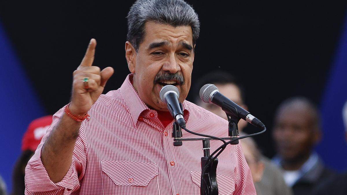 Venezuela's President Nicolas Maduro speaks during a demonstration for the swearing-in of Bolivarian committees in Caracas on November 15, 2025. (Photo by AFP) (Photo by STRINGER/AFP via Getty Images)