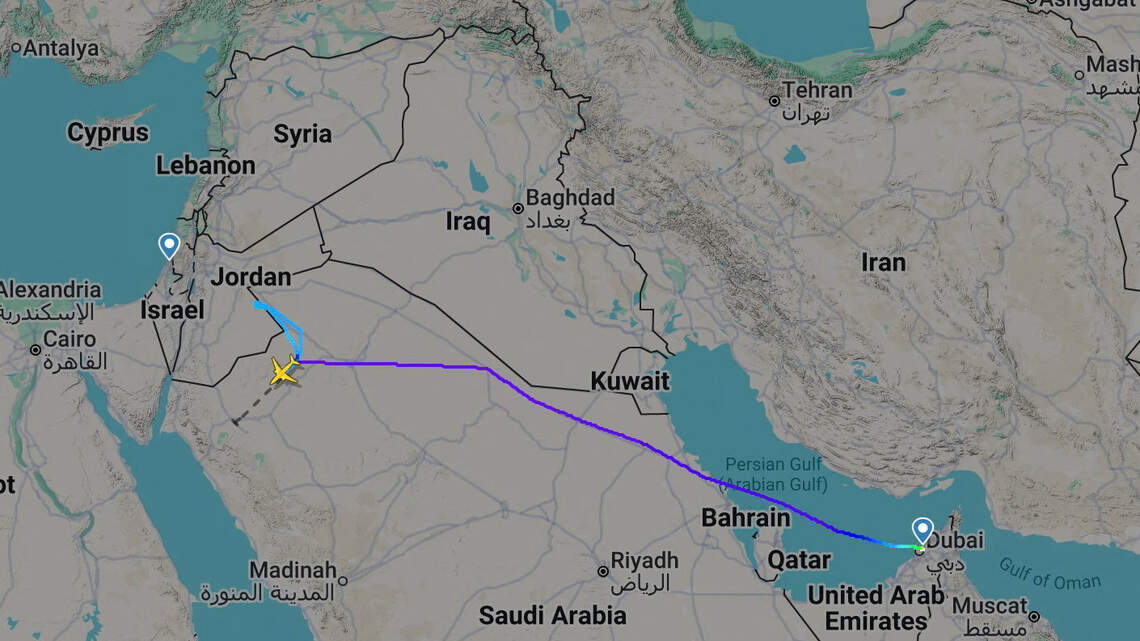 Piloto y copiloto de vuelo de Flydubai a Israel resultan heridos tras violento incidente a bordo