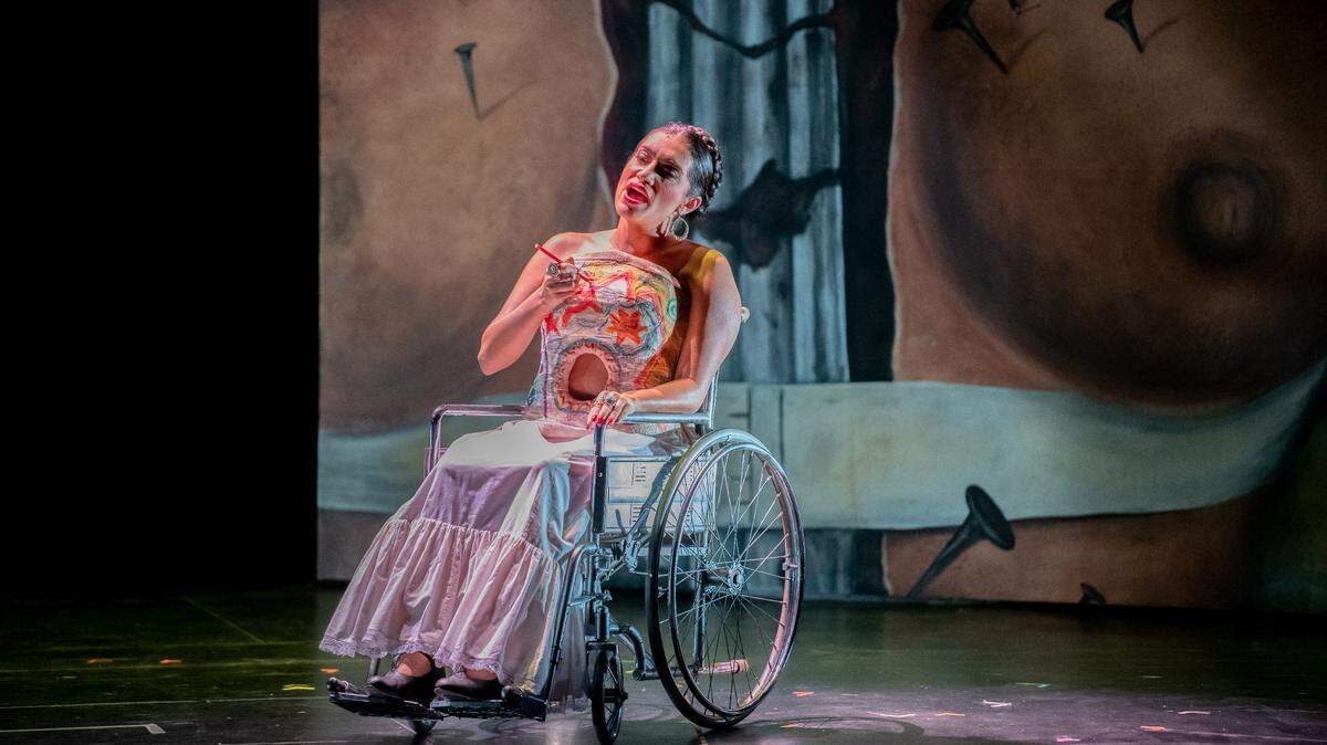 Catalina Cuervo como Frida en la ópera del mismo nombre en una puesta de la Florida Grand Opera (FGO).