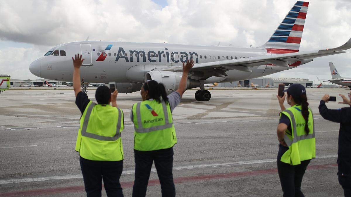 A file photo of an American Airlines plane departing from Miami to Havana. 