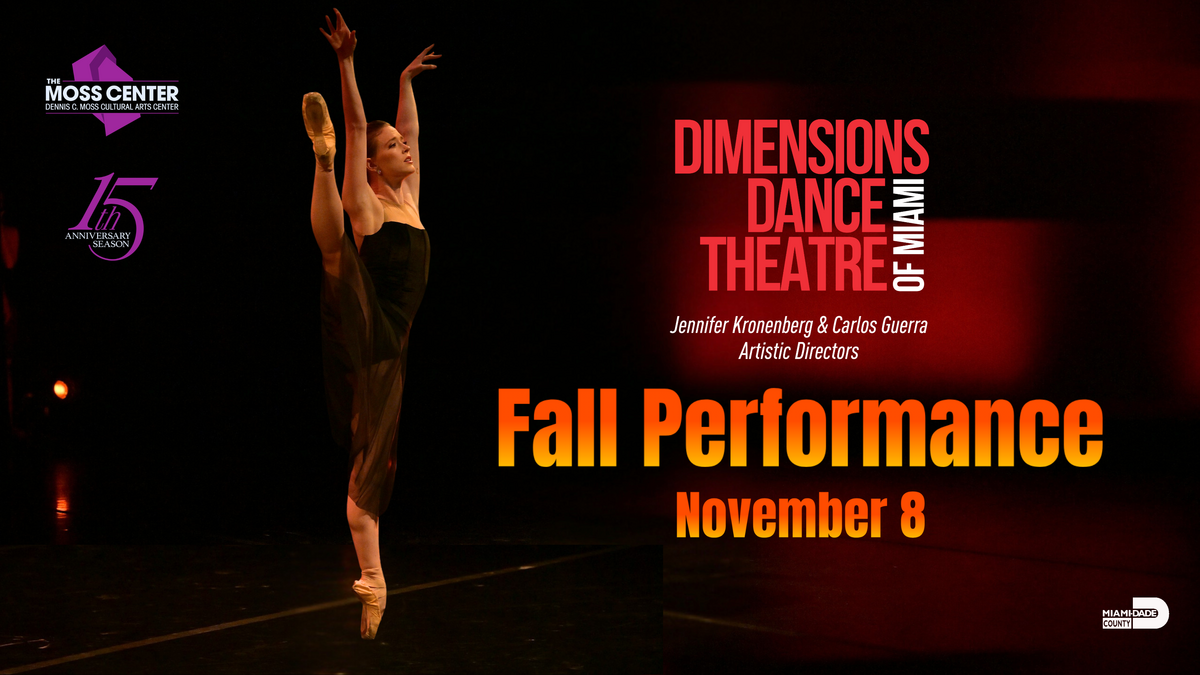 Dimensions Dance Theatre de Miami en el Dennis C. Moss Cultural Arts Center.
