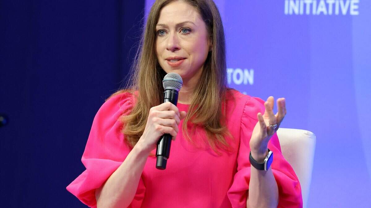 NEW YORK, NEW YORK - SEPTEMBER 24: Chelsea Clinton speaks onstage during the Clinton Global Initiative 2025 Annual Meeting at New York Hilton Midtown on September 24, 2025 in New York City. (Photo by JP Yim/Getty Images for Clinton Global Initiative)