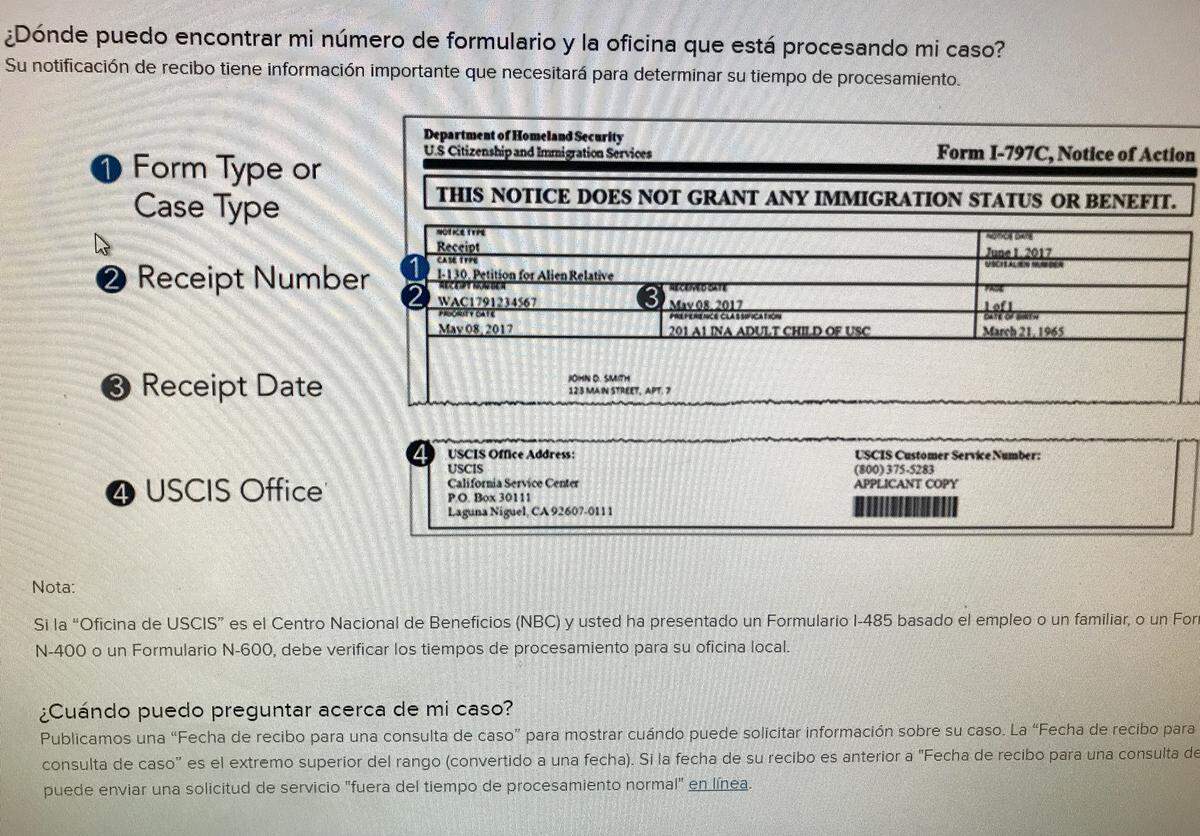 In these lines of the notice you can find the form type and the USCIS office.