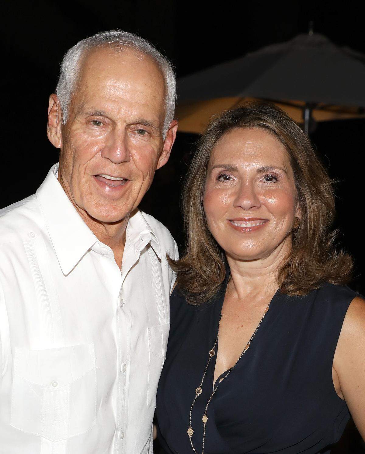 Arturo Alvarez and his wife Ana Viciana Alvarez attend a dinner party in Coral Gables ahead of an award ceremony hosted by Facts About Cuban Exiles (FACE) on May 15, 2019.