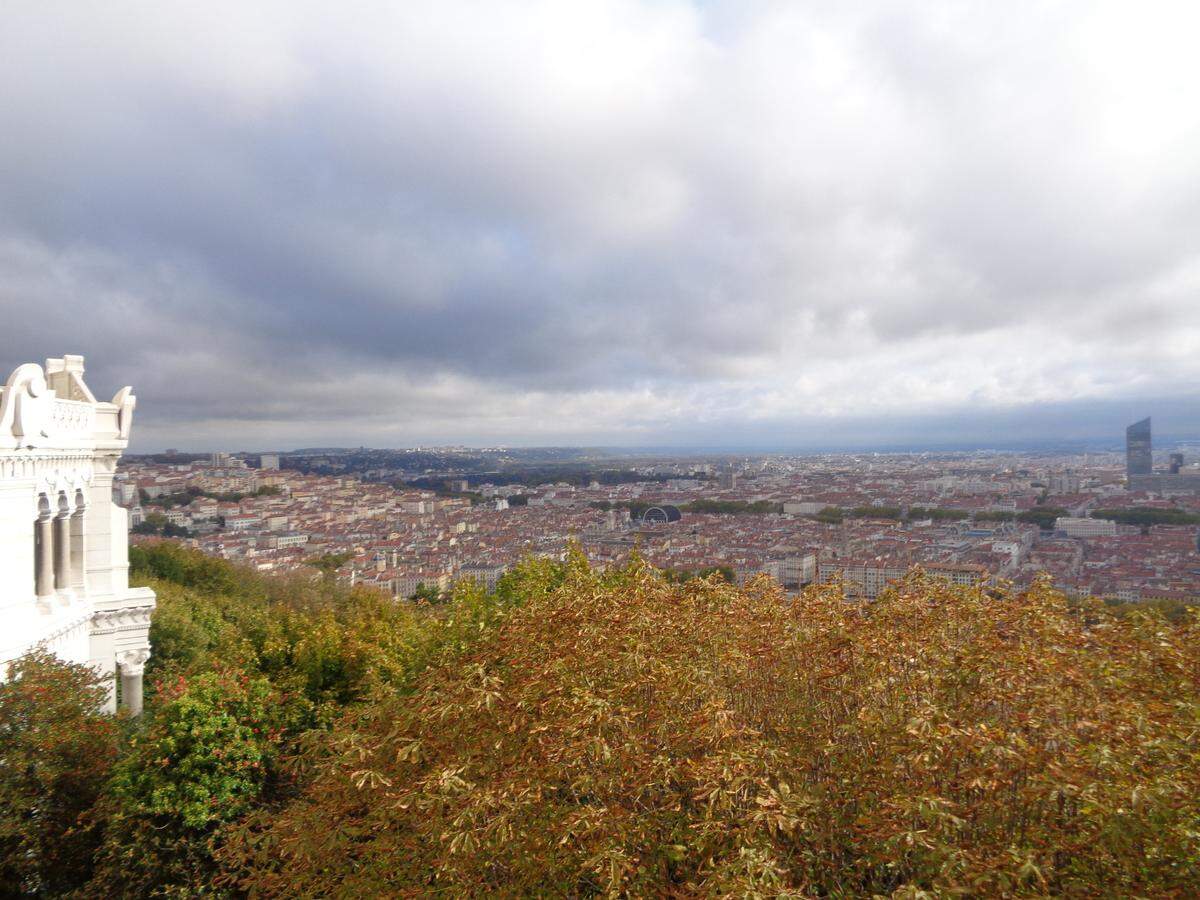 Vista de Lyon desde Nuestra Señora de Fourvieres.