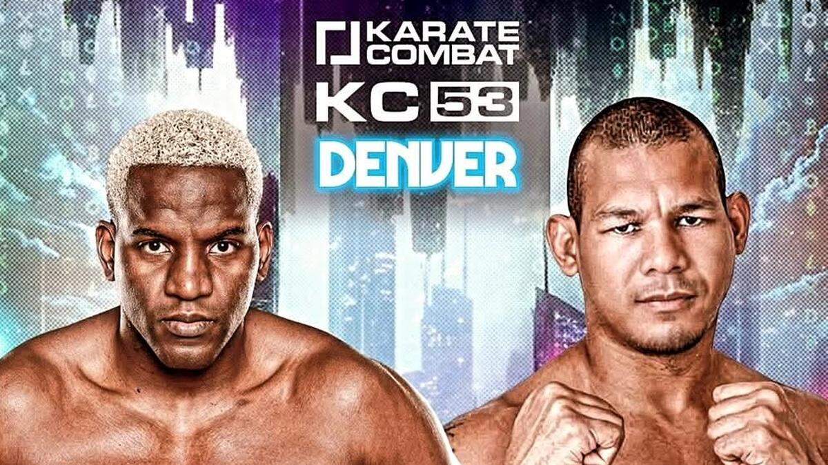 Roggers Souza (der.) tiene una misión muy difícil este viernes. El brasileño espera triunfar donde otros han fallado en Karate Combat cuando enfrente a Robelis Despaigne en el foso de KC53 en Denver.