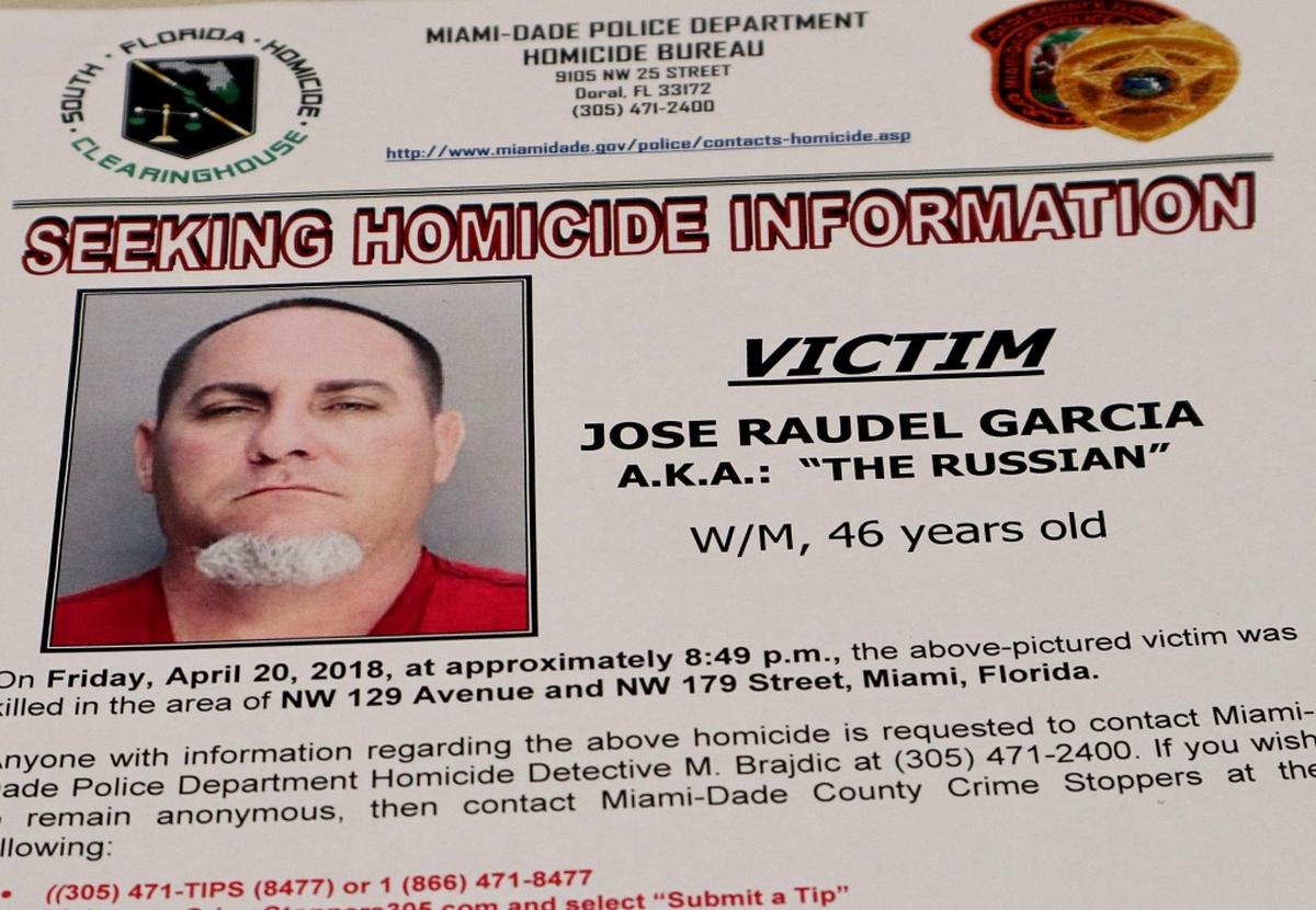 José Raudel García fue ultimado a balazos en una gallera en el noroeste de Miami-Dade el 20 de abril del 2018.