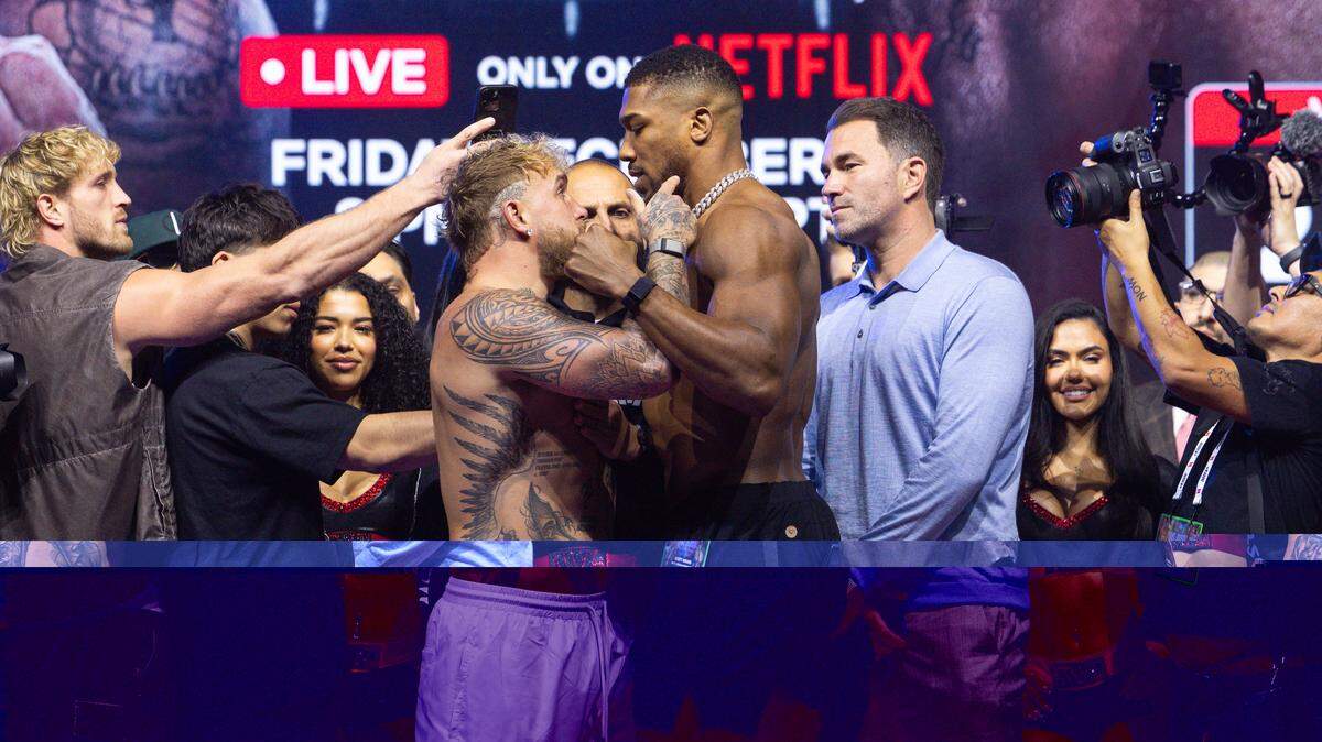 Anthony Joshua y Jake Paul celebran su pelea esta noche en Miami con más en juego que una victoria en una pelea que podría redefinir sus futuros en el boxeo

