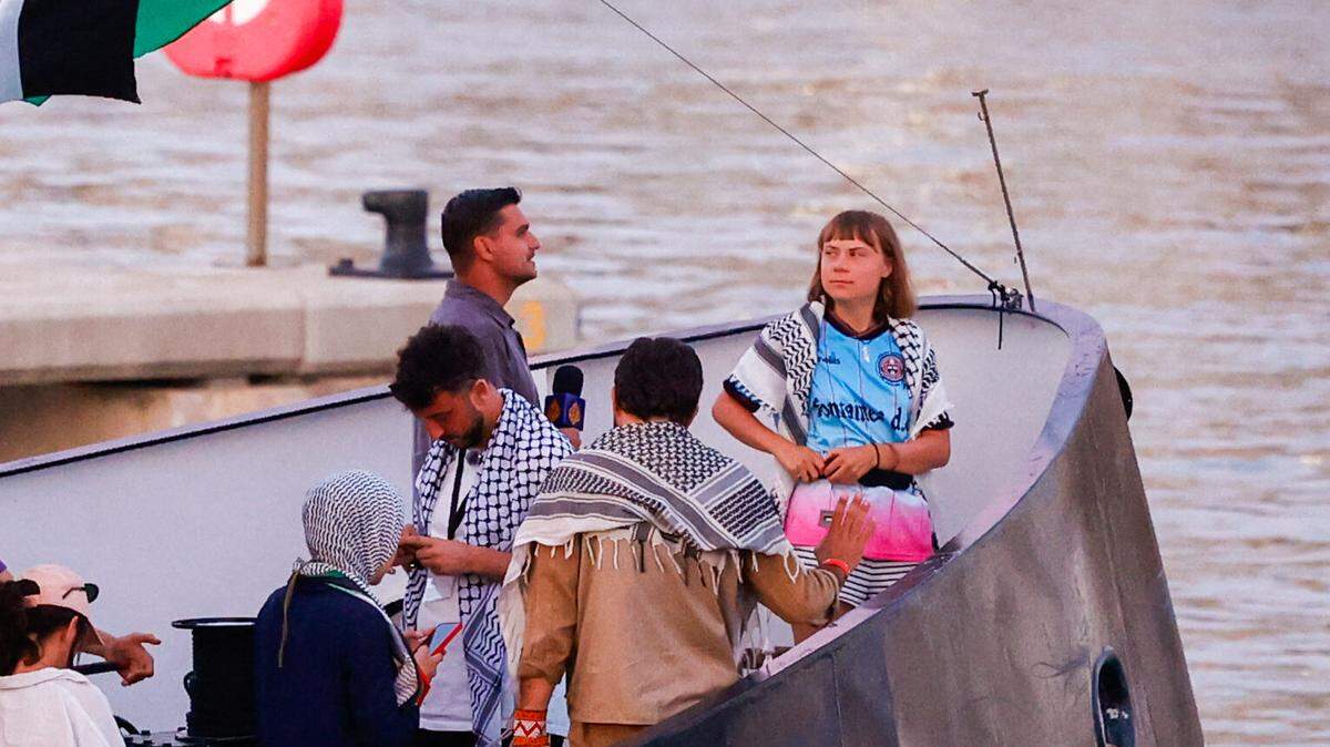 Foto de archivo de la Flotilla Global Sumud liderada por la activista Greta Thunberg, en el Puerto de Barcelona, España, el 1 de septiembre de 2025.