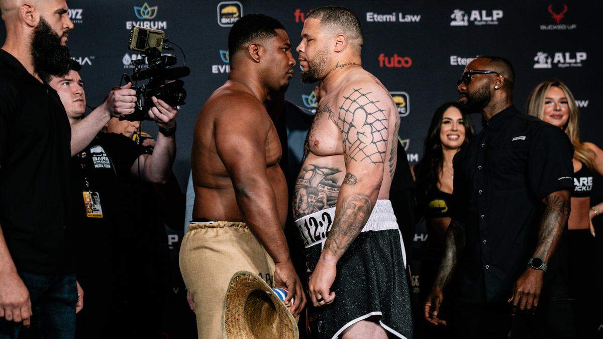 Leonardo Perdomo (izq.) enfrentará el viernes 20 de marzo a Orlando Rashad Coulter en la cartelera de BKFC 85, en el Hard Rock Live de Fort Lauderdale.