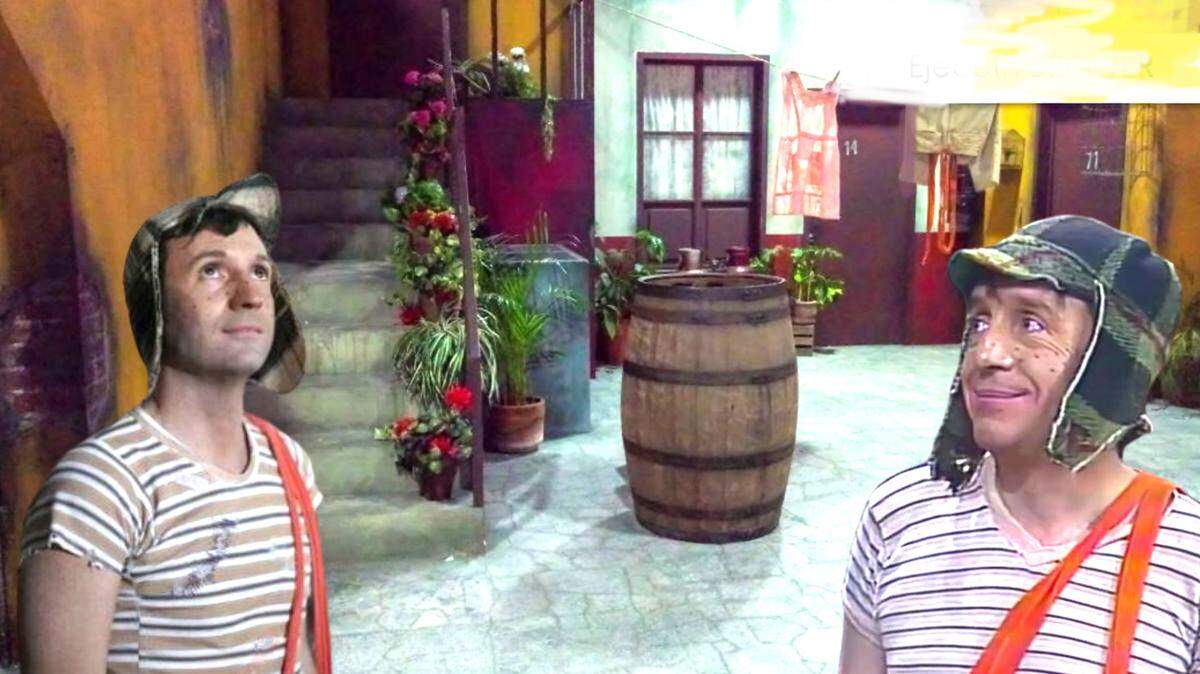 Roberto Gómez Bolaños y Pablo Cruz.