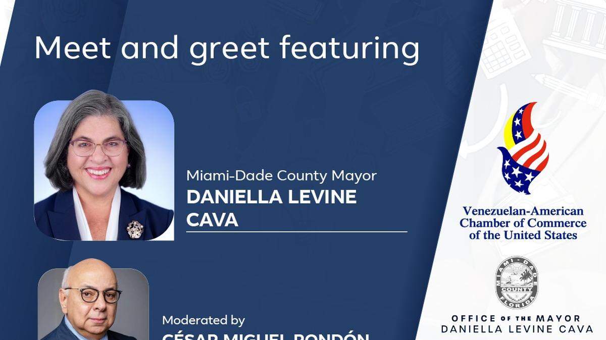 Los empresarios venezolanos de Miami sostendrán una reunión con la alcaldesa del Condado Miami-Dade, Daniella Levine Cava.