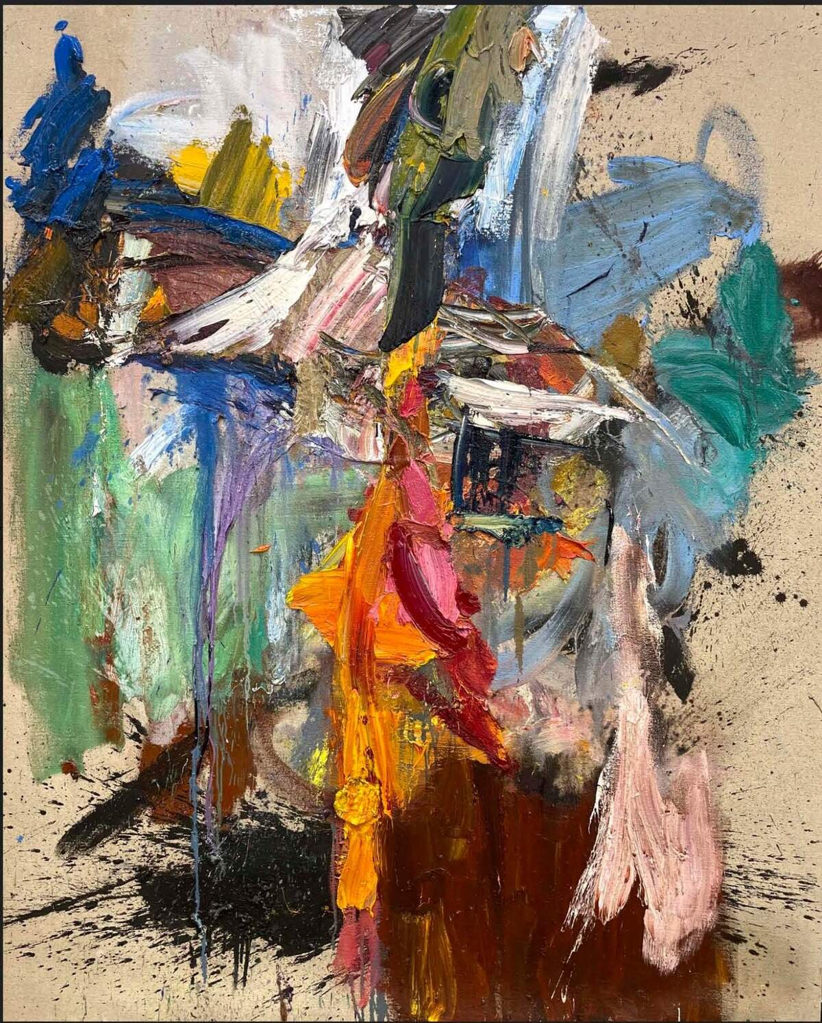 ‘Key West’, 2023, óleo sobre lino, 86.5 x 71 x pulgadas.&nbsp;