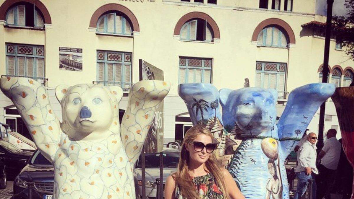 Paris Hilton en La Habana. Foto tomada de Internet