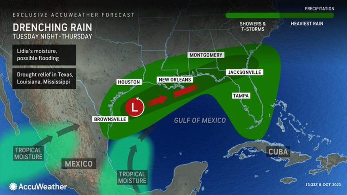 Accuweather advierte que desde Texas hasta Florida una onda tropical causaría esto.
