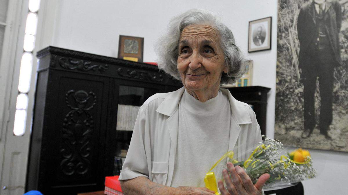 Foto de archivo del 28 de abril de 2011. La poeta cubana Fina García-Marruz Badía, una de las voces más reconocidas de la poesía y la literatura latinoamericana, falleció este lunes, a los 99 años de edad, en La Habana.