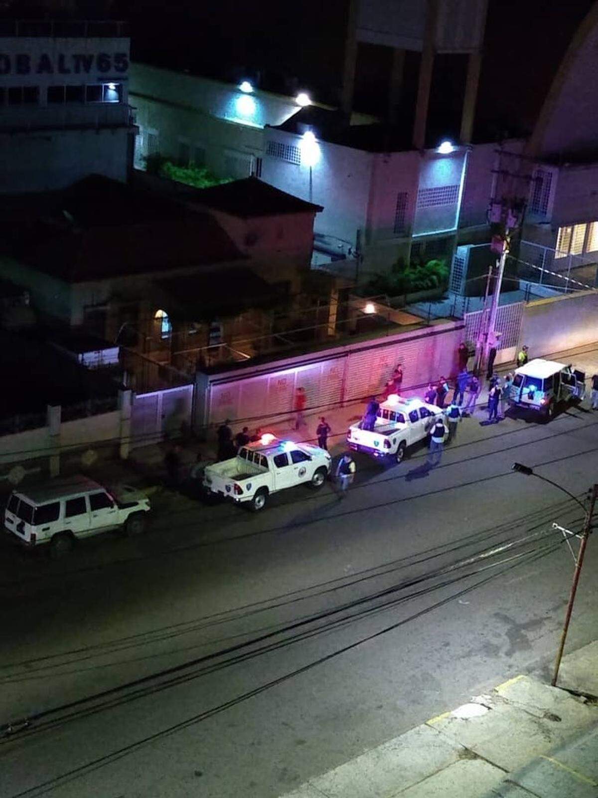 Unidades policiales asaltaron al canal Globaltv de Venezuela el 23 de enero del 2019