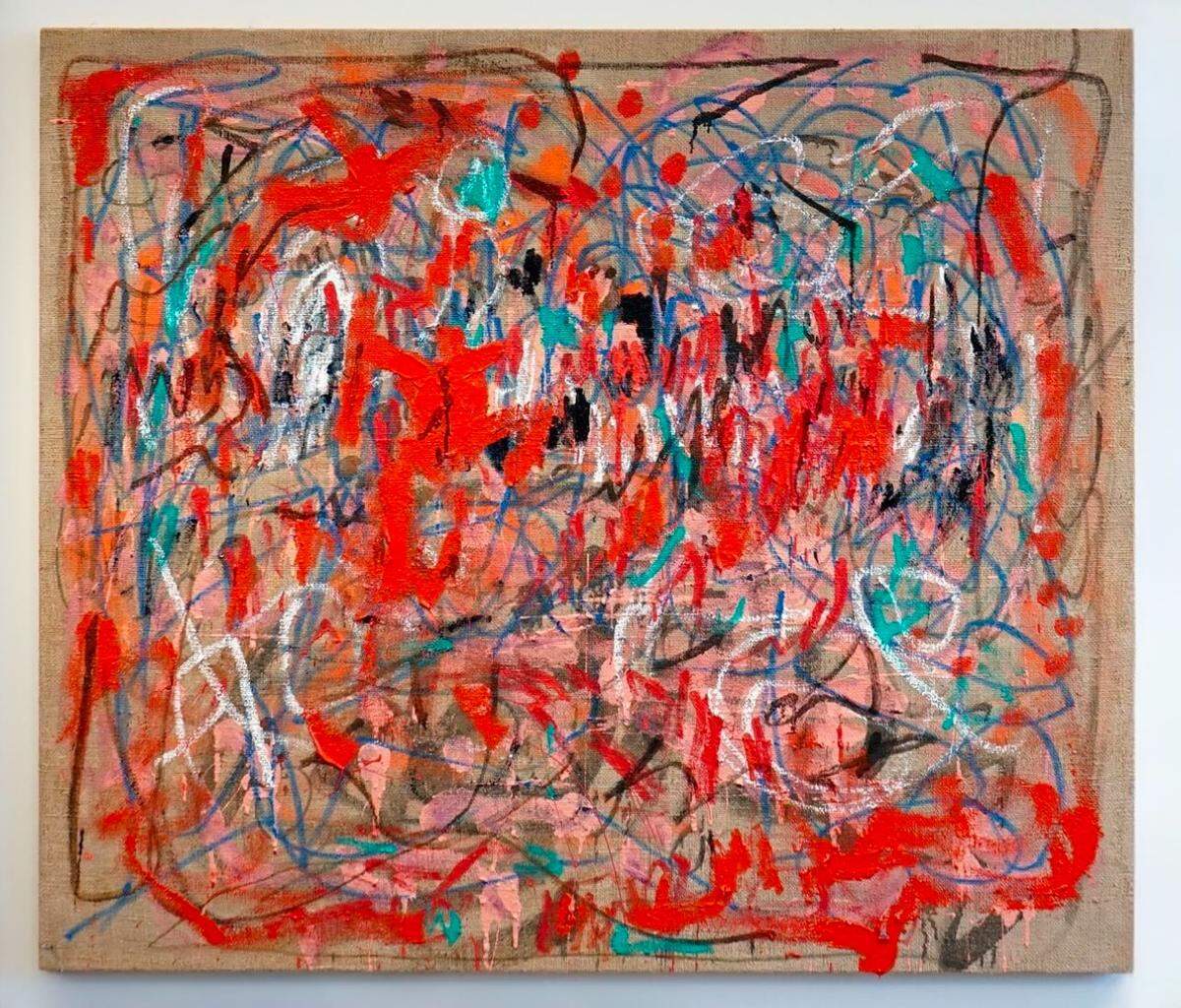 Influenciada por artistas como Joan Mitchell, Córdoba desarrolla composiciones abiertas y dinámicas donde el gesto, el color y la materialidad de la pintura adquieren un papel central. 