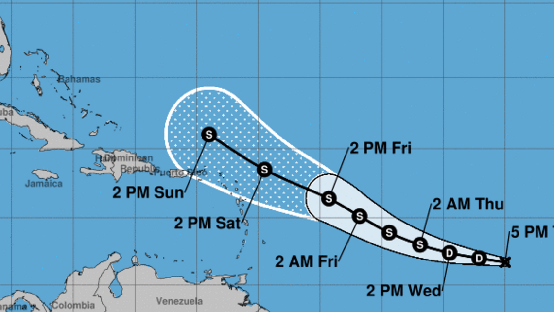 Se convierte en depresión tropical sistema en el Atlántico, podría escalar a tormenta