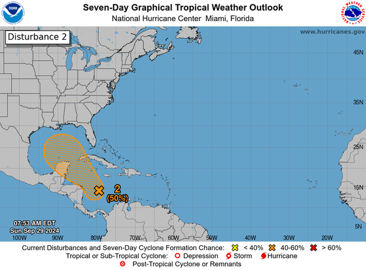 Una depresión tropical podría desarrollarse en el mismo lugar donde el devastador huracán Helene se formó y arrasó a Florida.