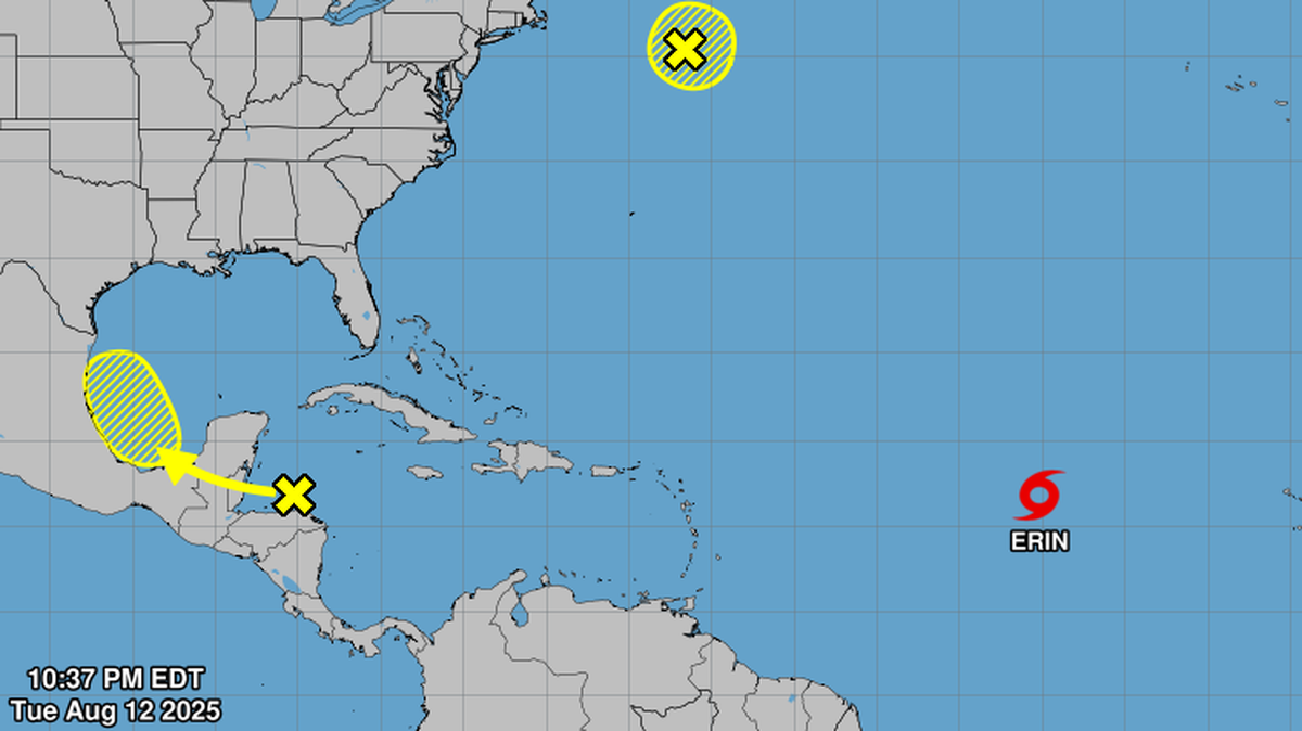 Meteorólogos pronostican que Erin arrojará fuertes lluvias en Puerto Rico y las Islas Vírgenes Estadounidenses.