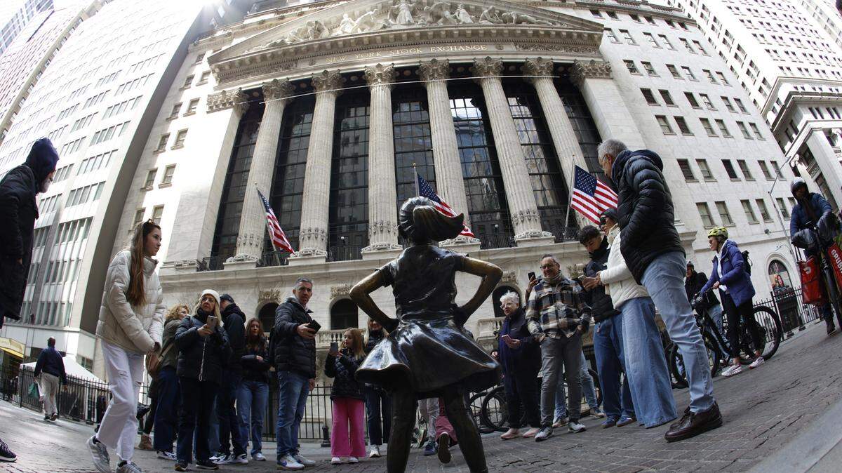 Vista de la Bolsa de Valores de Nueva York (NYSE), el 10 de abril de 2025.