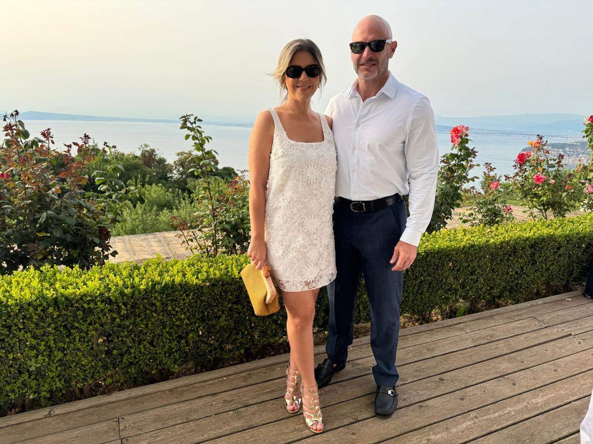 Jenny Padura con su novio, el emprendedor Freddy Melero.