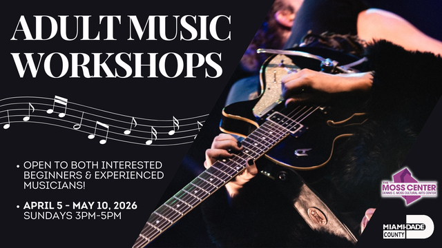 Ciclo de talleres de música para adultos en el Moss Cultural Arts Center.