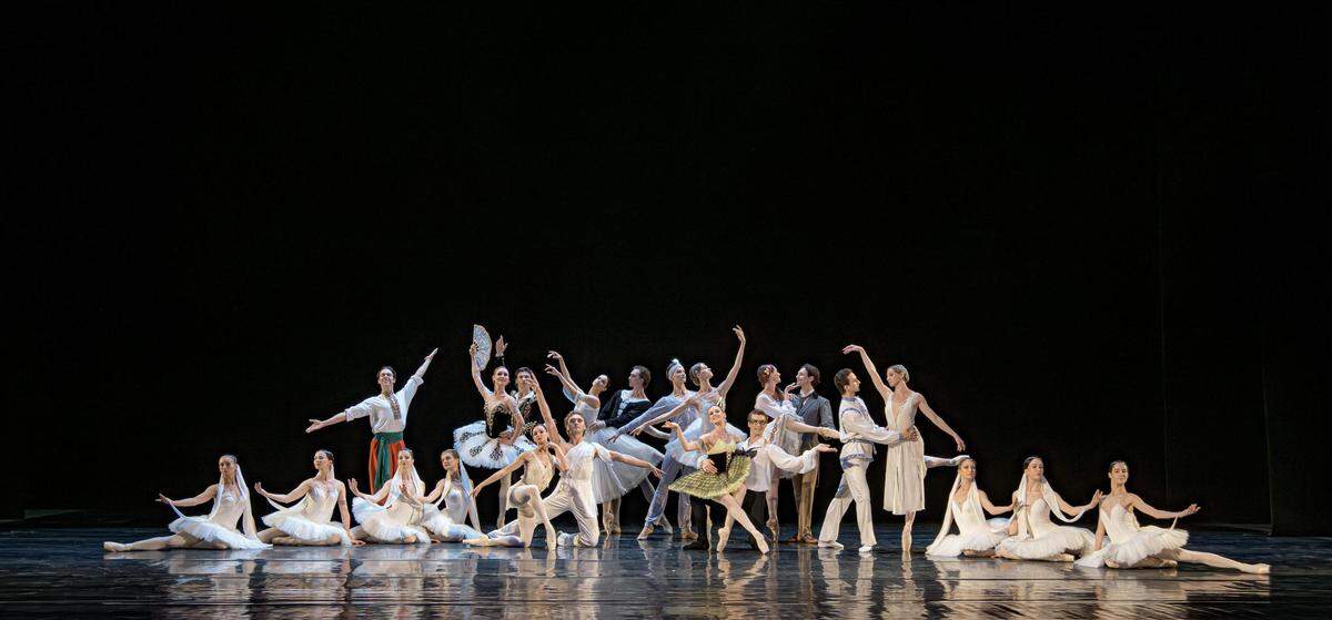 Los artistas del Ballet Nacional de Ucrania.