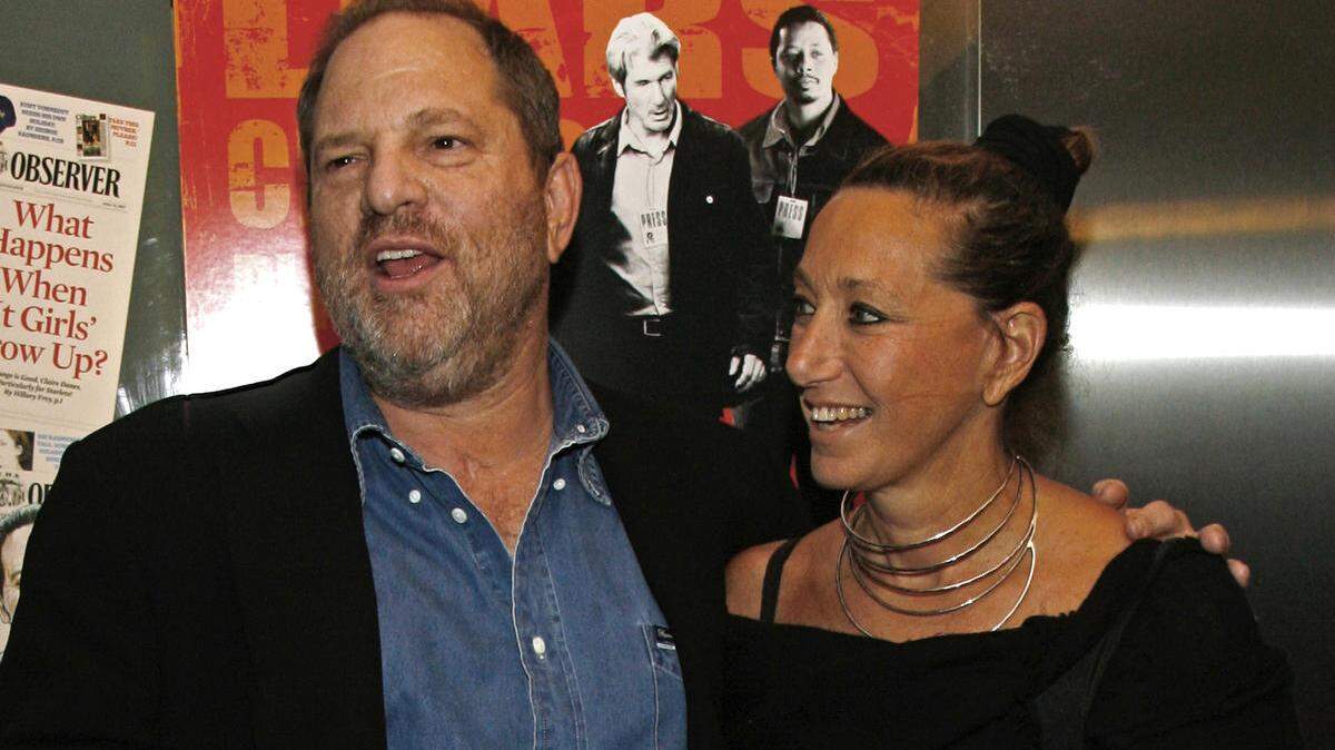  Harvey Weinstein y Donna Karan en una fotografía de archivo. AP