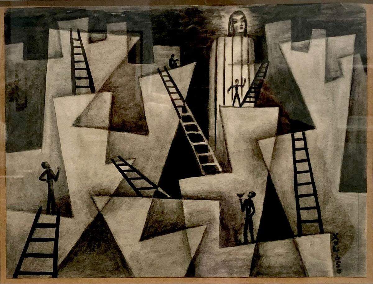 ‘Ascensión por las rocas’, de Xul Solar, Sur.