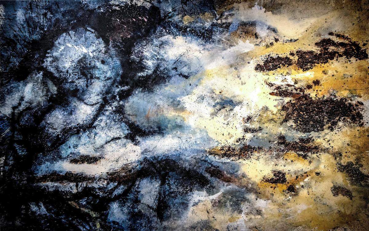 “Forest Nocturne I”, 2008, acrílico sobre lienzo.