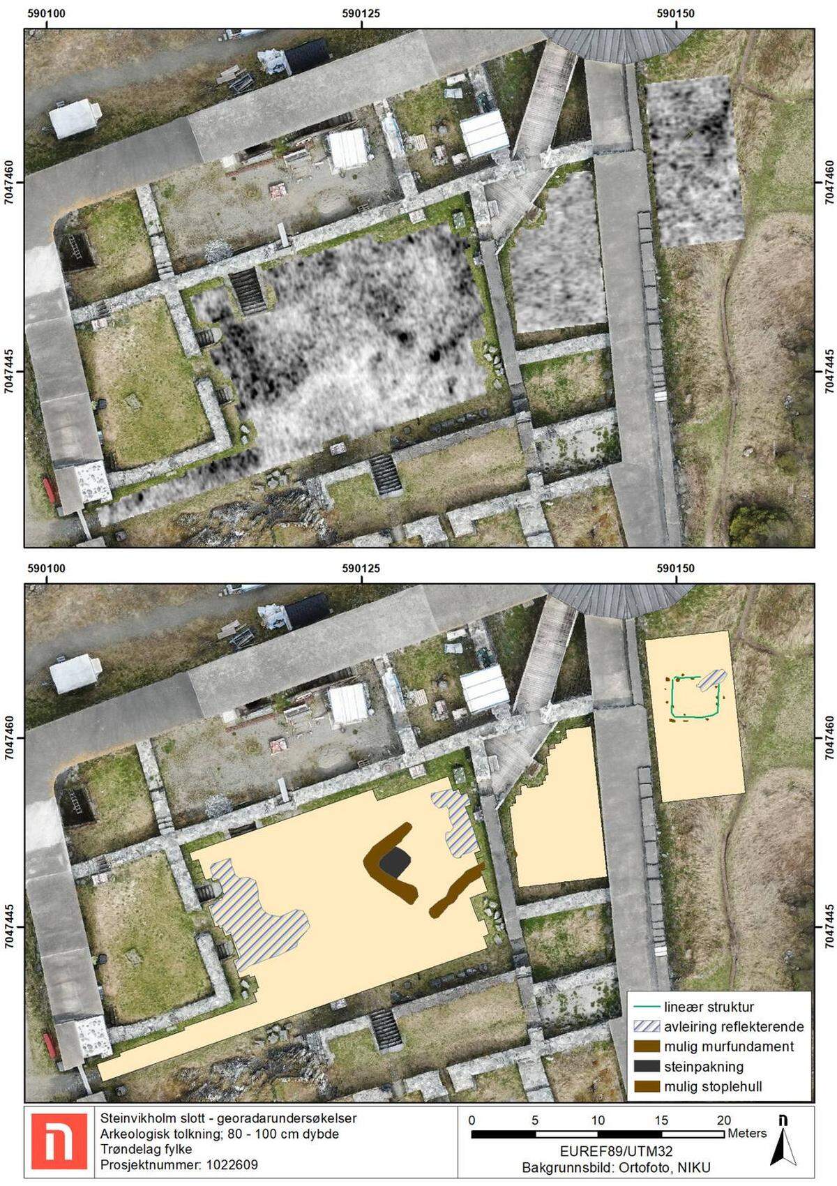 Hallan misteriosas ruinas ocultas en patio de un castillo noruego de 500 años de antigüedad.