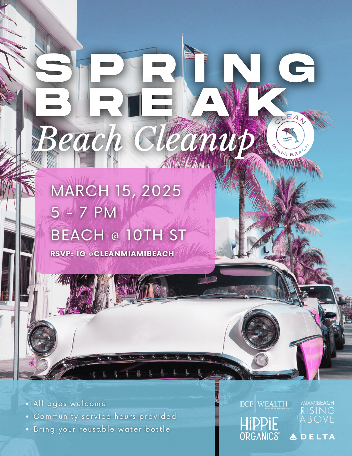 Únase a Clean Miami Beach para una limpieza de playa para ayudar a mantener limpia nuestra costa.
