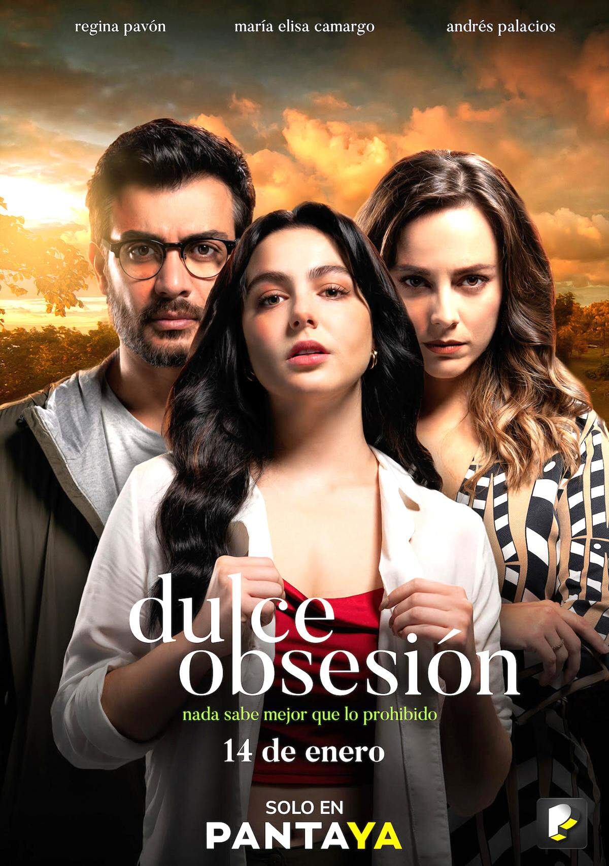 María Elisa Camargo, Andrés Palacios&nbsp;y Regina Pavón.