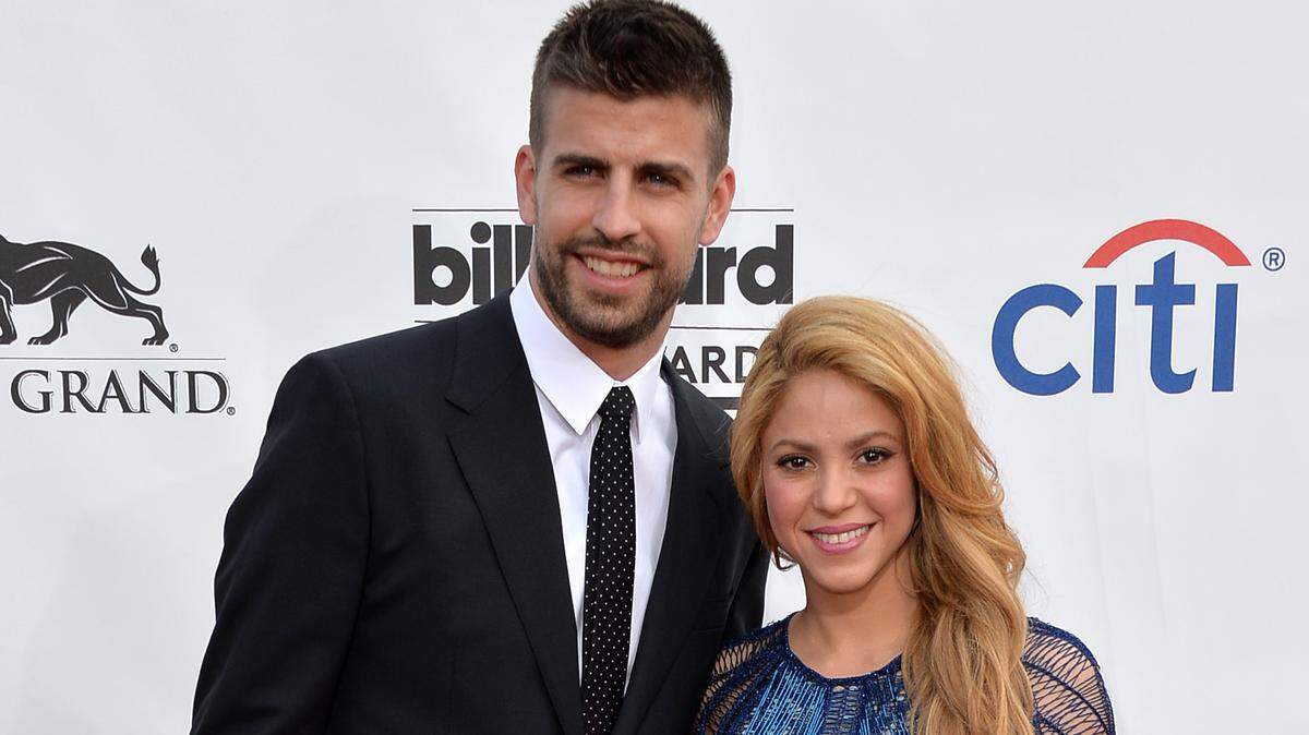 Shakira y Gerard Piqué en los Premios Billboard 2014 en Las Vegas. La pareja confirmó en un comunicado que se separa tras 12 años de relación amorosa.