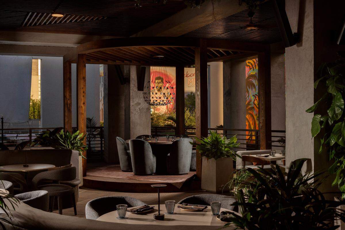 La terraza exterior de Shiso en Wynwood.