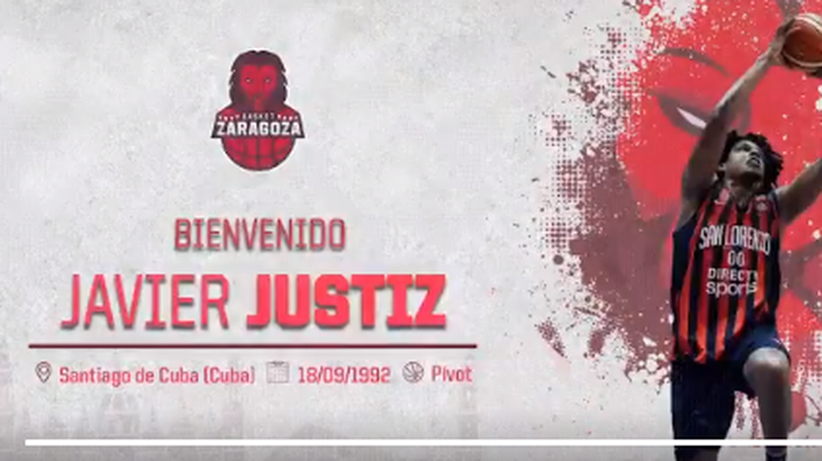 El cubano Javier Justiz fichó este lunes por el Tecnyconta Zaragoza de la Liga Endesa española.