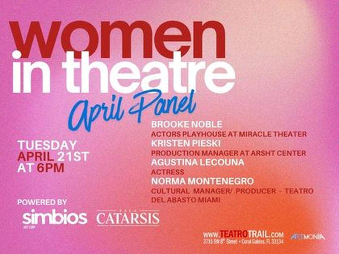 “Women in theatre” una charla en inglés, con traducción al español en el Teatro Trail.