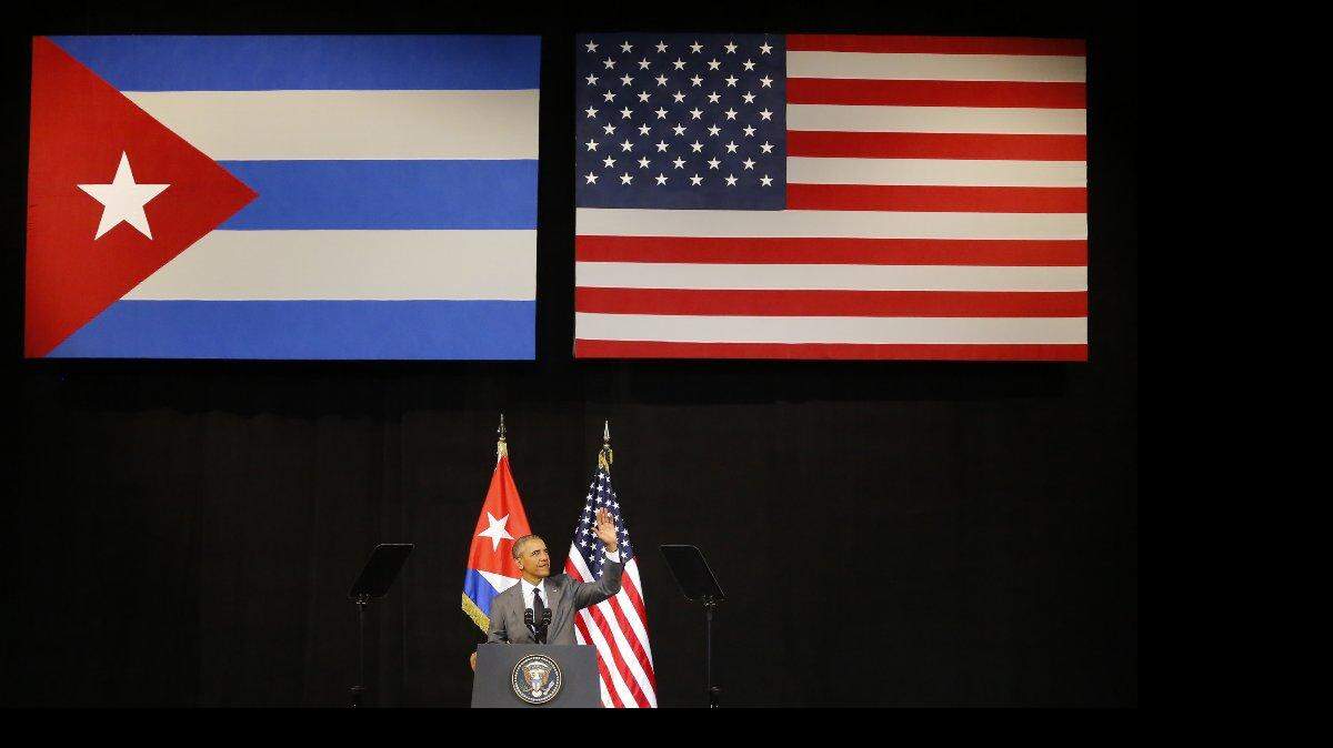 Foto de archivo, el presidente Barack Obama habla en el Gran Teatro de La Habana, Cuba. 