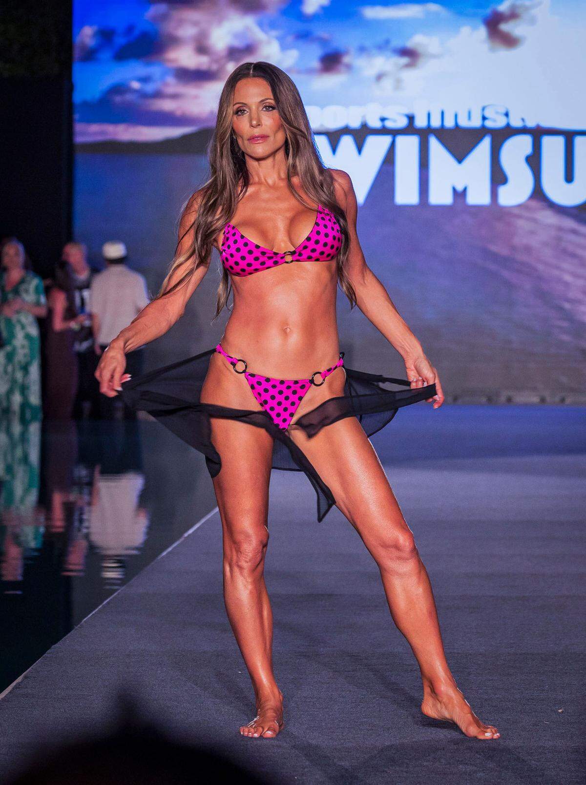 Bethenny Frankel walks the Sports Illustrated Swimsuit Runway 2025 Show at the W South Beach, in Miami Beach, on Saturday May 31, 2025.