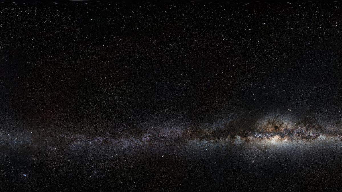 Panorama de la Vía Láctea.