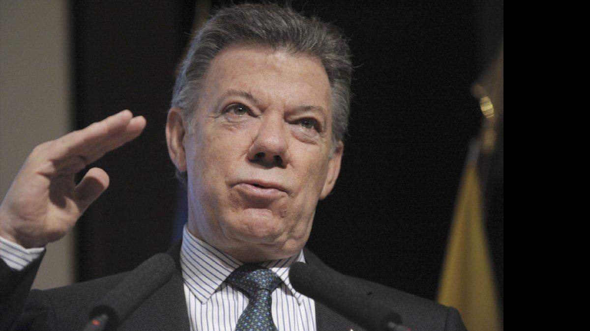 El presidente de Colombia Juan Manuel Santos.