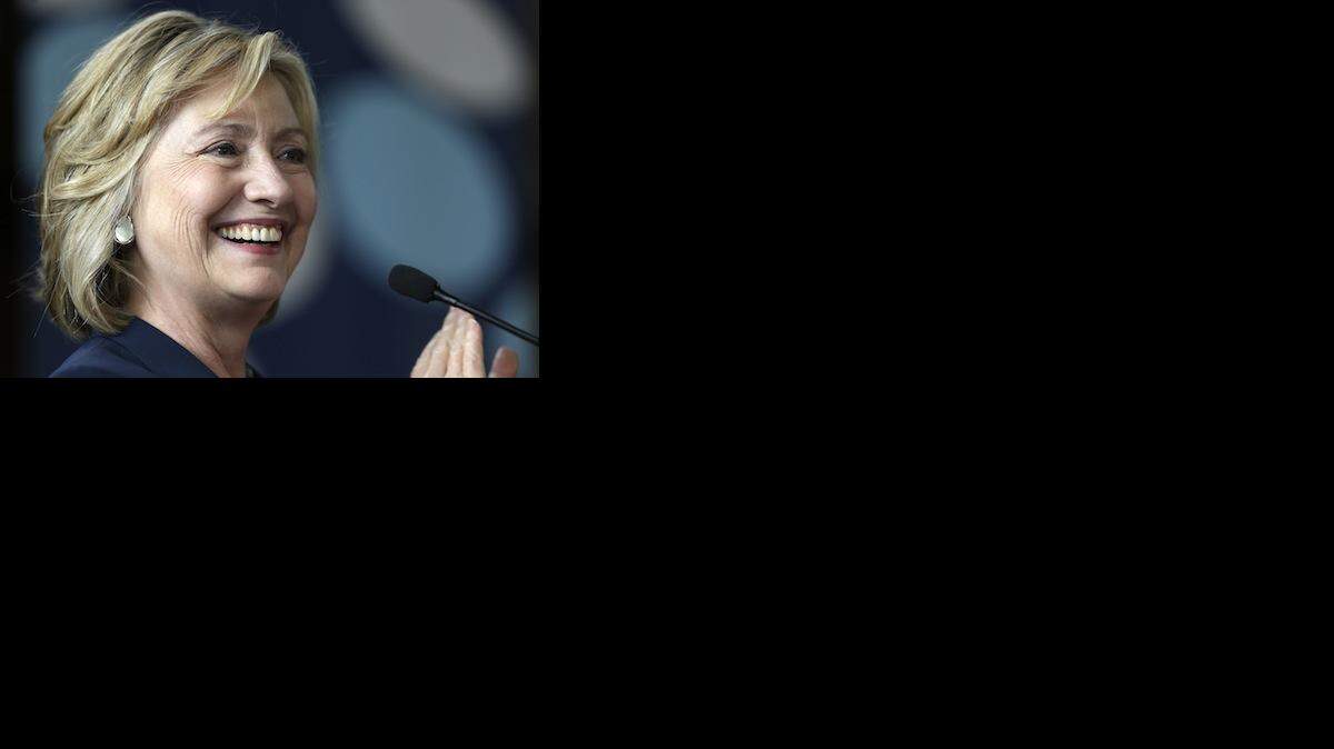 La candidata demócrata a la nominación presidencial Hillary Clinton.
