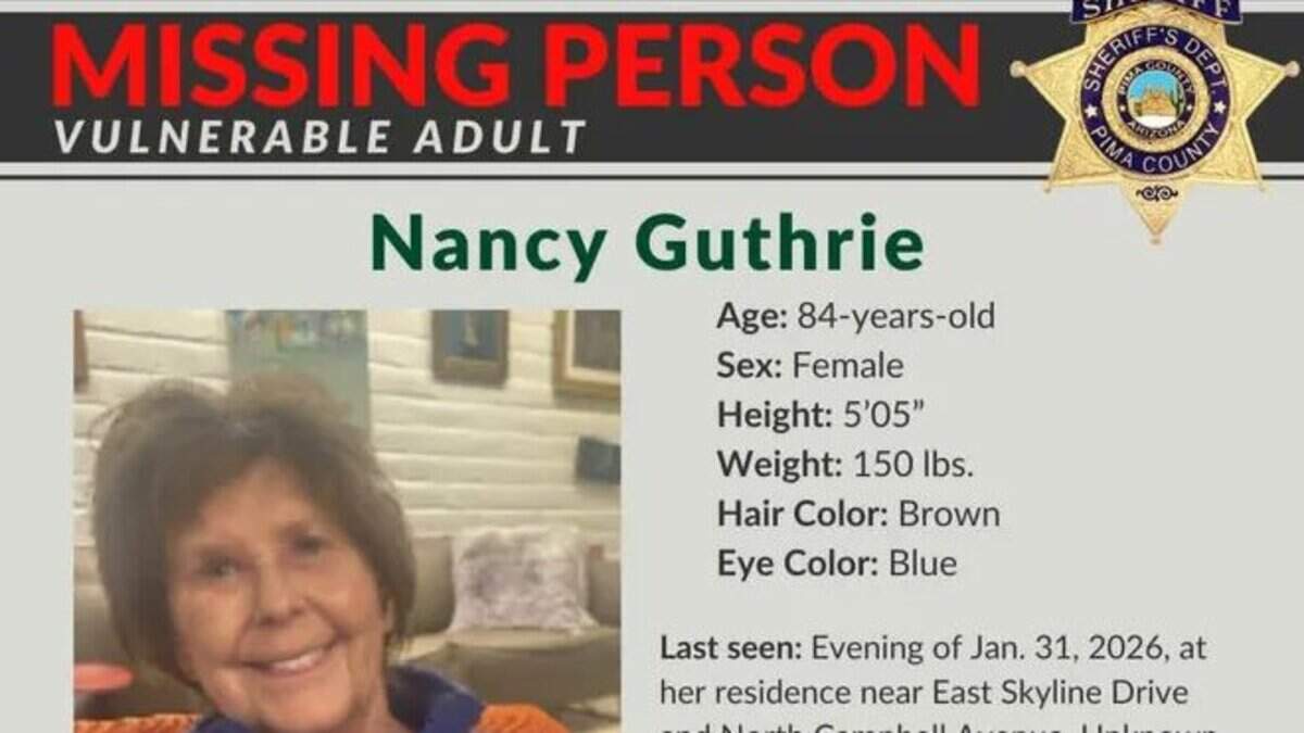 La desaparición de Nancy Guthrie, la madre de la copresentadora del programa matutino “Today” de la cadena NBC Savannah Guthrie, ha conmocionado a la opinión pública estadounidense. 