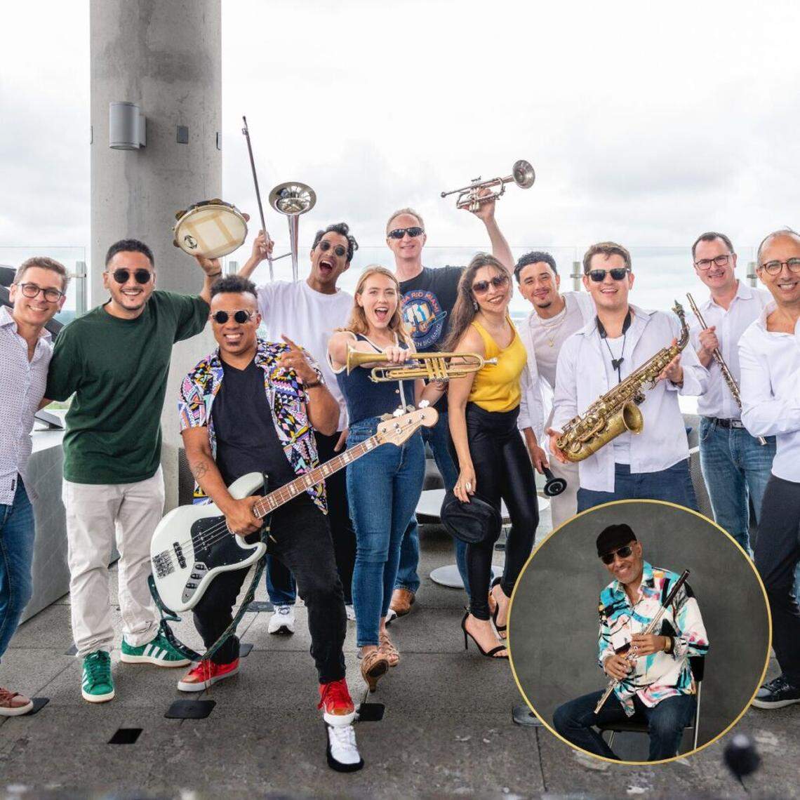 Gafieira Rio Miami con el invitado especial Néstor Torres en Lincoln Road, Miami Beach.
