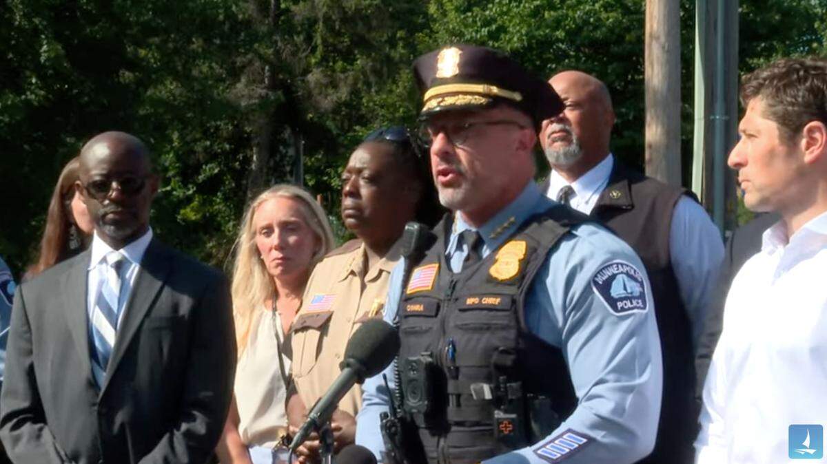 El jefe del Departamento de la Policía de Minneapolis, Brian O’ Hara. Captura de pantalla/Youtube