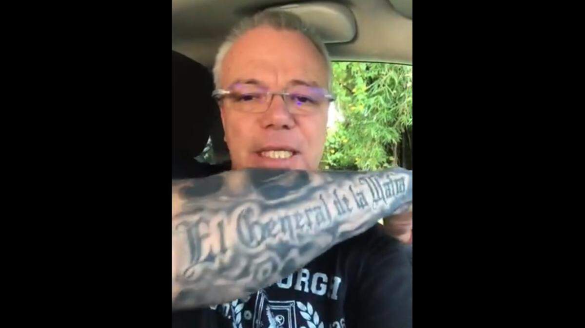 Jhon Jairo Velásquez Vásquez, más conocido como 'Popeye', en un video publicado el 23 de mayo en sus redes sociales.