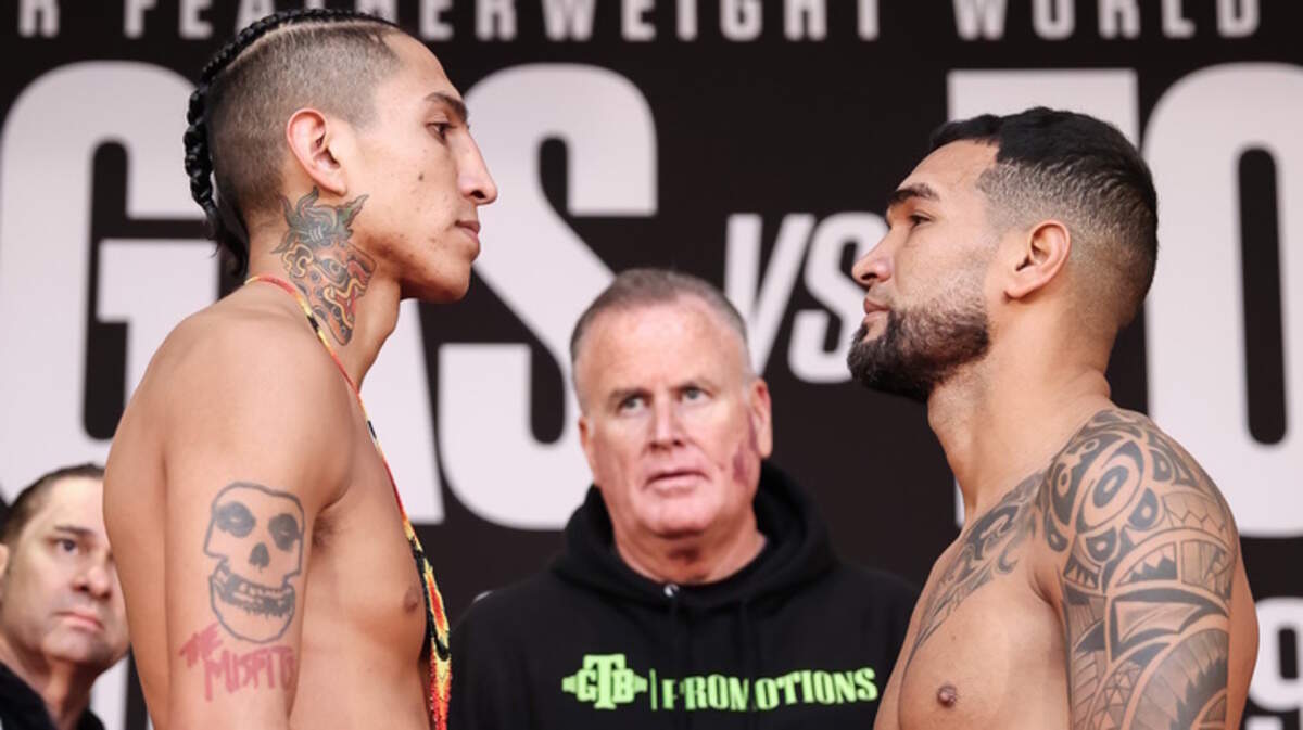 Jovanie Santiago (D) vuelve a la acción este sábado 11 de febrero. El puertorriqueño enfrentará a Mario “Azteca’‘ Barrios en un combate a 10 asaltos en el peso welter en el Alamodome de San Antonio, Texas