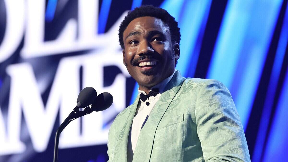 LOS ANGELES, CALIFORNIA - NOVEMBER 08: Donald Glover speaks onstage during the2025 Rock & Roll Hall Of Fame Induction Ceremony - Inside at Peacock Theater on November 08, 2025 in Los Angeles, California. (Photo by Theo Wargo/Getty Images for RRHOF)